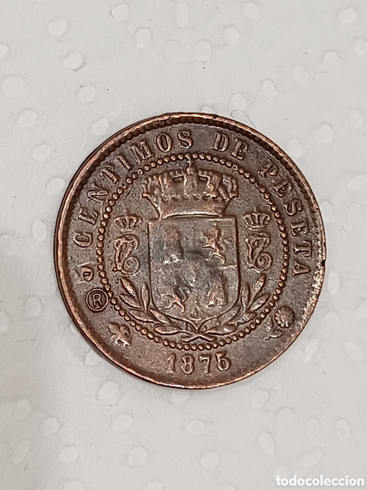 Monedas de Espa&ntilde;a: Moneda de cobre 2875, de Carlos VII, 5 centimos - Foto 6