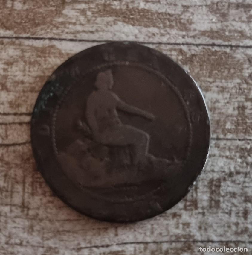 Monedas de Espa&ntilde;a: ESPA&Ntilde;A 1870 10 c&eacute;ntimos Monedas de cobre - Foto 1