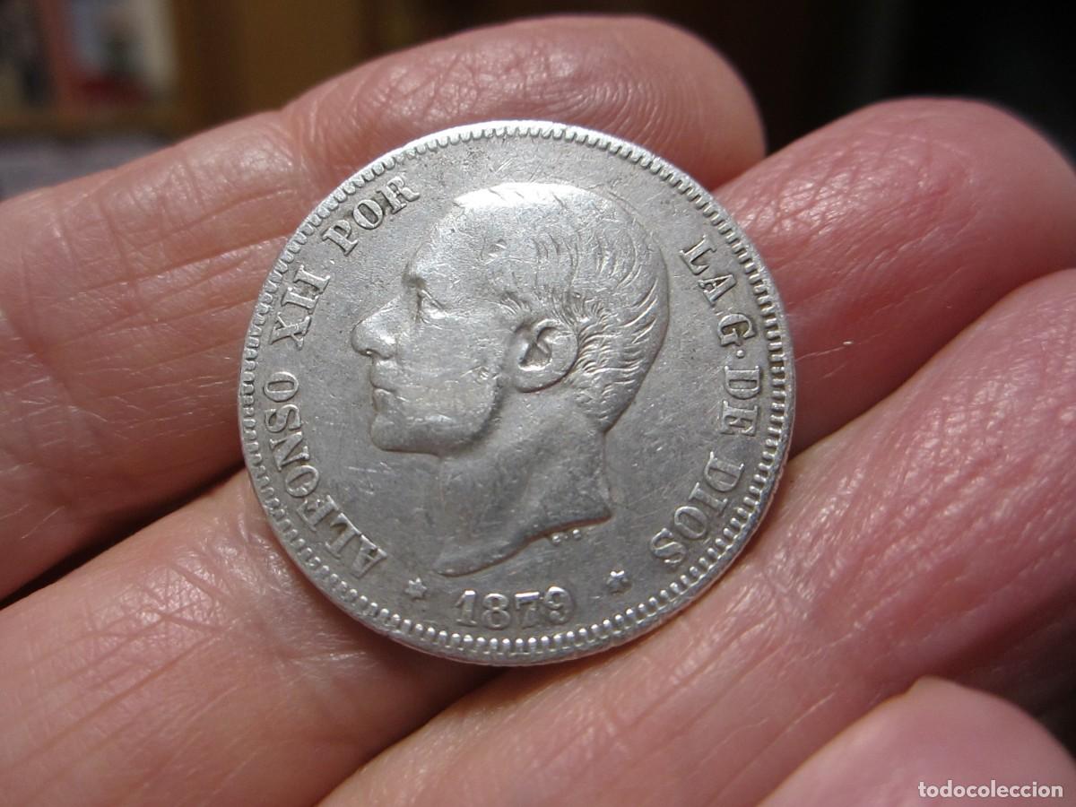 Monedas de Espa&ntilde;a: MONEDA DE 2 PESETAS DE ALFONSO XII DE 1879 - Foto 1