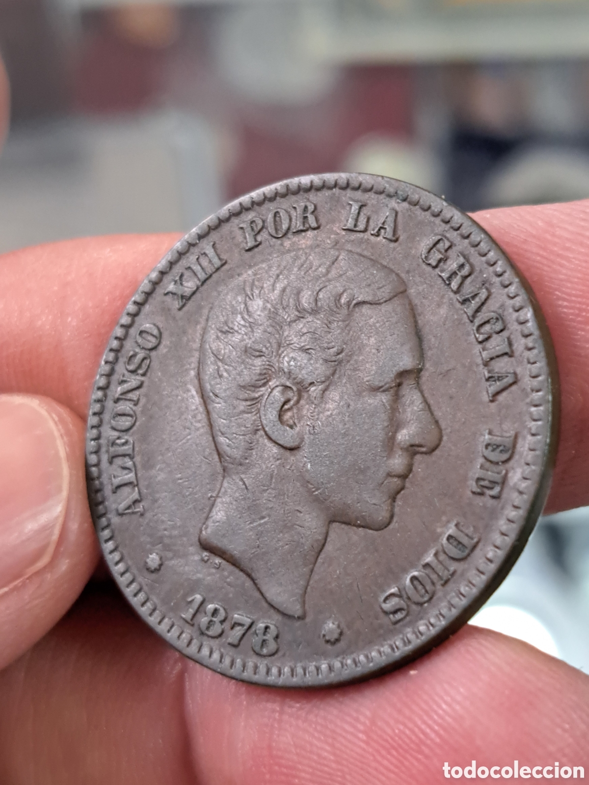 Monedas de Espa&ntilde;a: EXCELENTE MONEDA DE 10 C&Eacute;NTIMOS DE ALFONSO XII DE 1878 - Foto 1