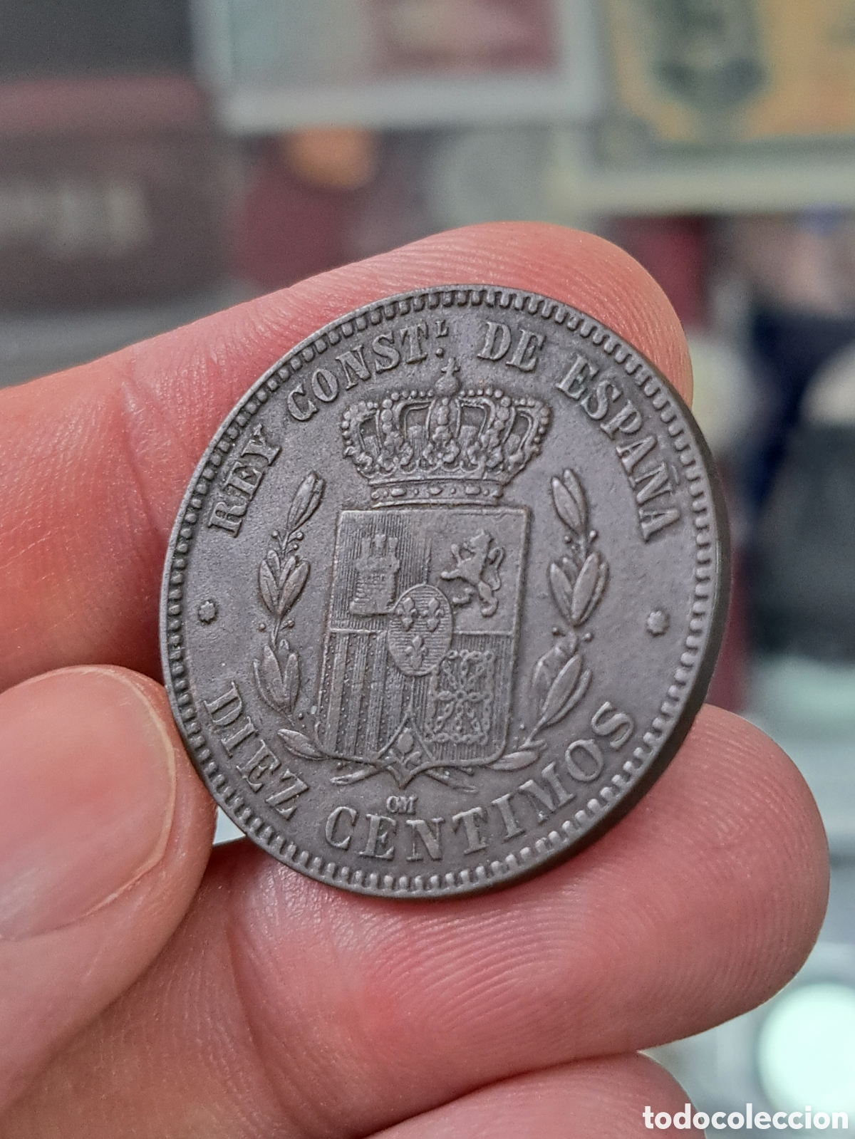 Monedas de Espa&ntilde;a: EXCELENTE MONEDA DE 10 C&Eacute;NTIMOS DE ALFONSO XII DE 1879 - Foto 2