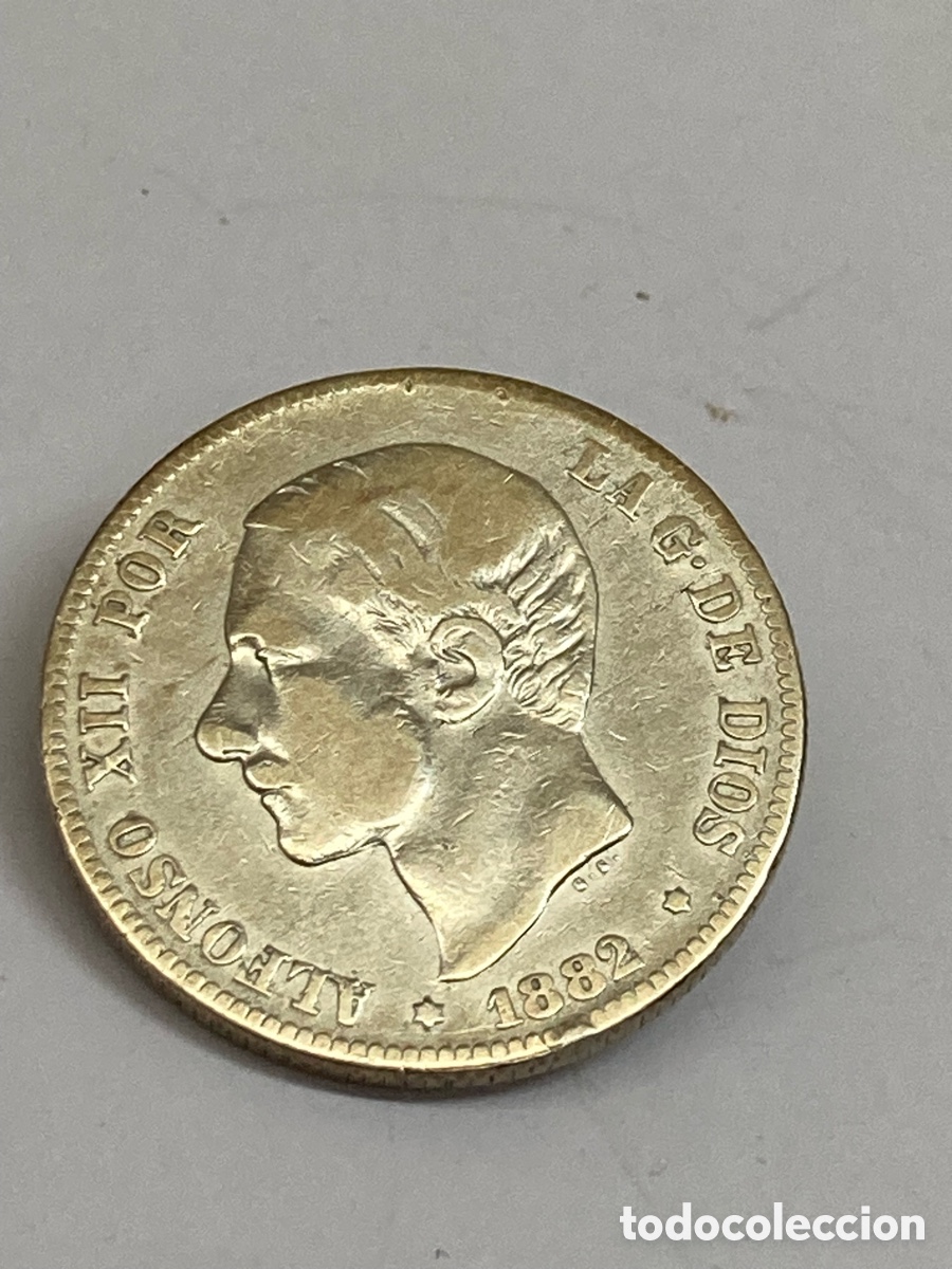 Monedas de Espa&ntilde;a: Moneda de plata 2 pesetas 1882 V27 - Foto 1
