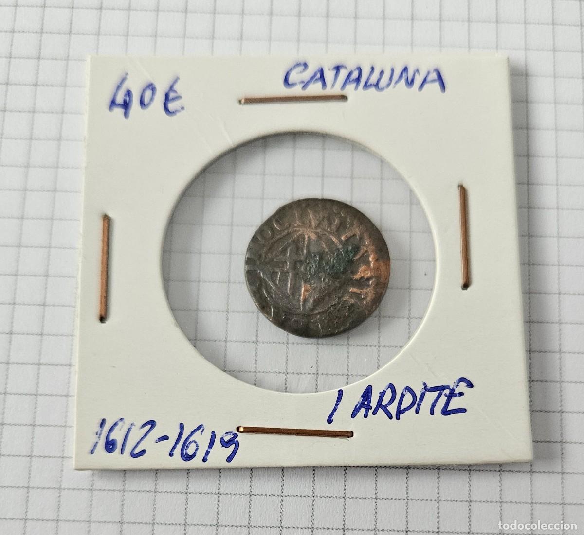 Monedas de Espa&ntilde;a: MONEDA DE CATALU&Ntilde;A 1612-1619 &rdquo;1 ARDITE&rdquo; - Foto 1