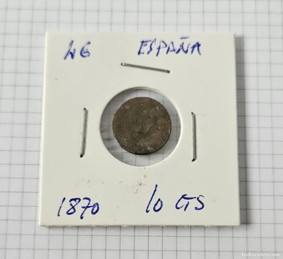 Monedas de Espa&ntilde;a: MONEDA DE ESPA&Ntilde;A 1870 &rdquo;5 CENTIMOS&rdquo; - Foto 1