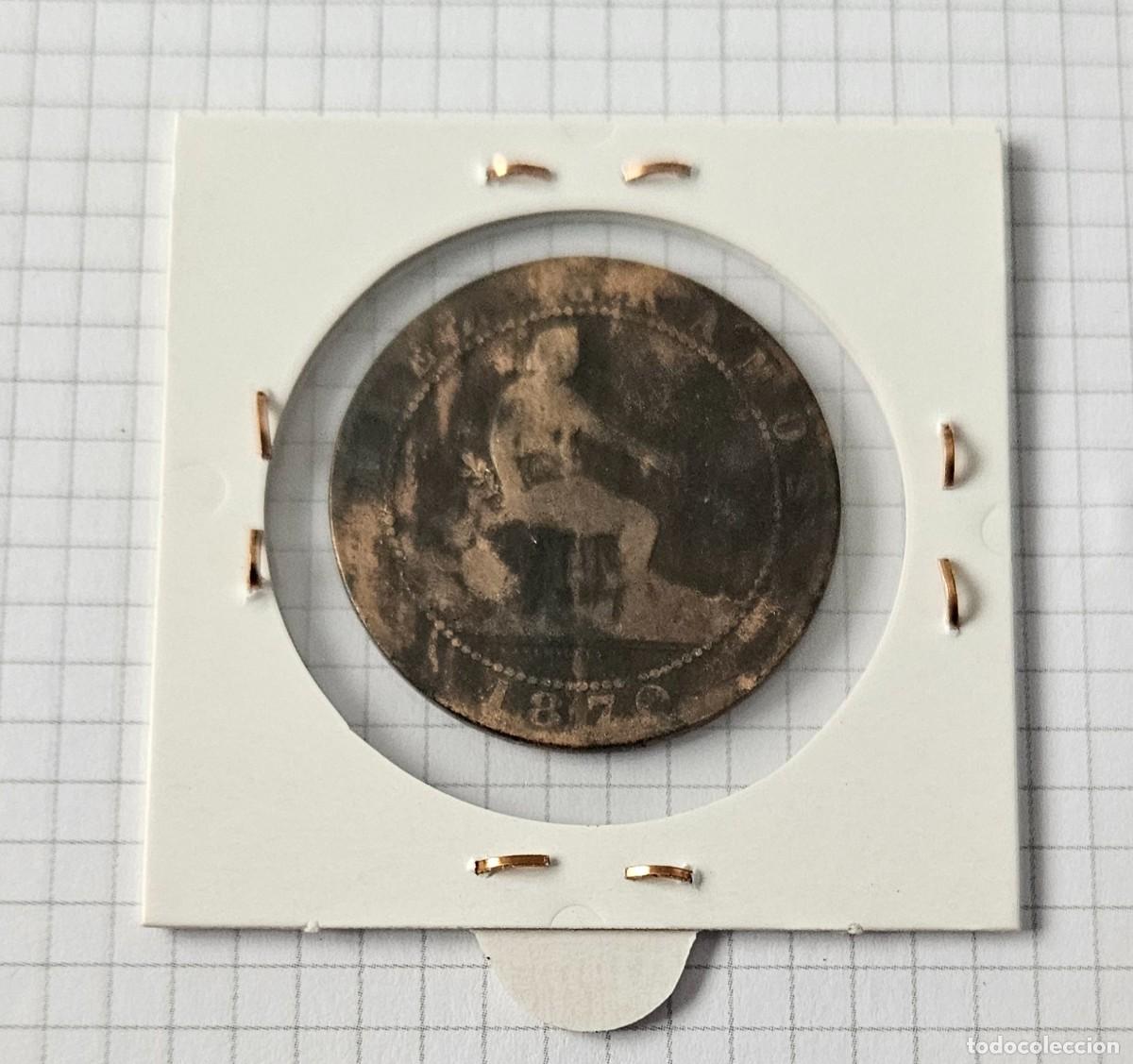 Monedas de Espa&ntilde;a: MONEDA DE ESPA&Ntilde;A 1870 &rdquo;10 CENTIMOS&rdquo; - Foto 2