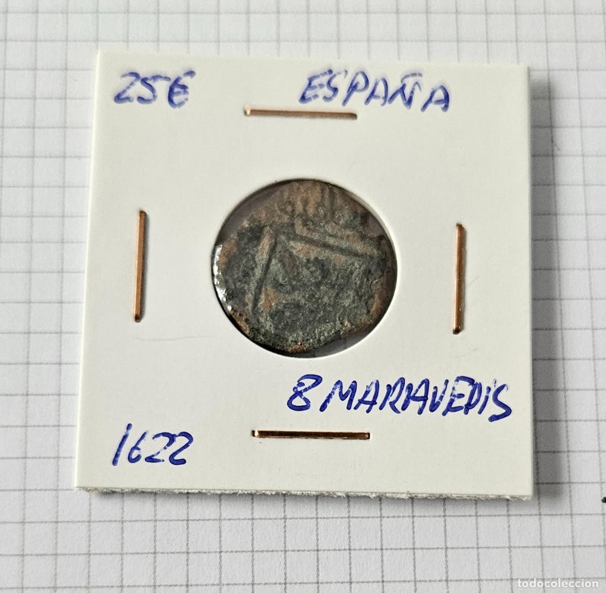Monedas de Espa&ntilde;a: MONEDA DE ESPA&Ntilde;A 1622 &rdquo;8 MARAVEDIS&rdquo; - Foto 1