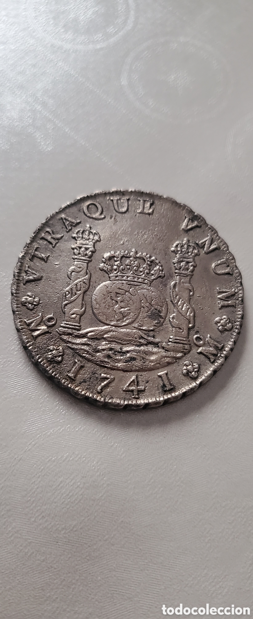 Monedas de Espa&ntilde;a: **Felipe V columnario 1741 SC de pecio - Foto 3