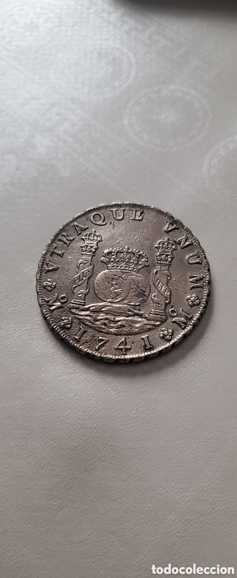 Monedas de Espa&ntilde;a: **Felipe V columnario 1741 SC de pecio - Foto 4