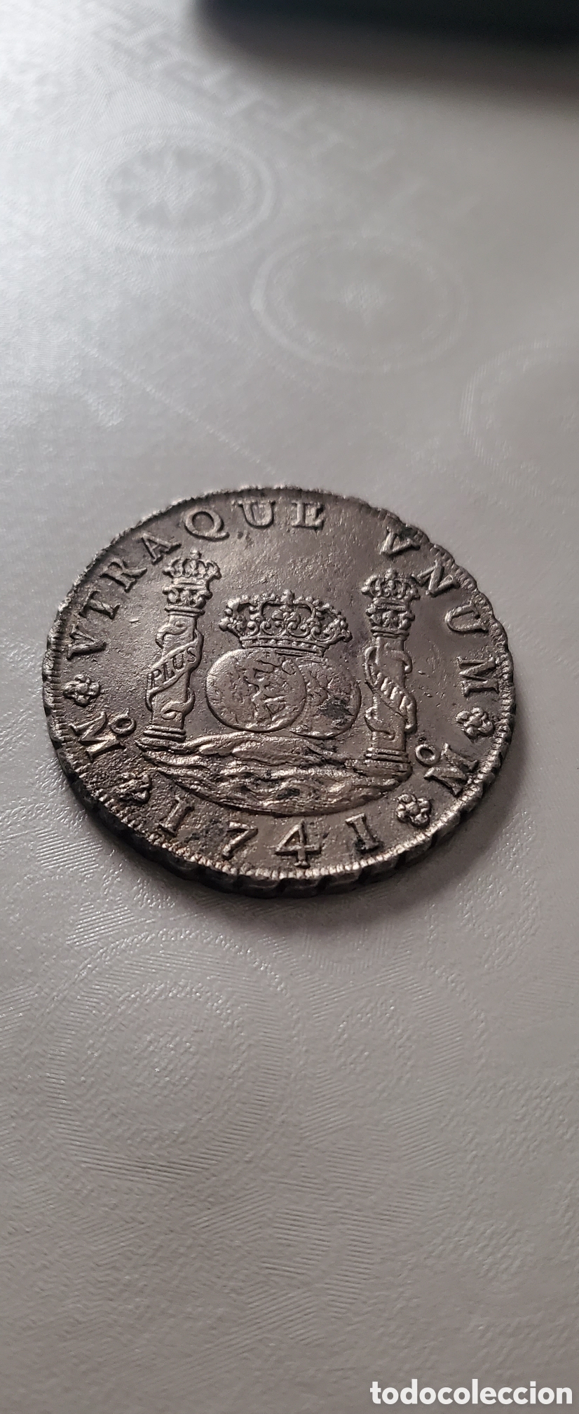 Monedas de Espa&ntilde;a: **Felipe V columnario 1741 SC de pecio - Foto 5