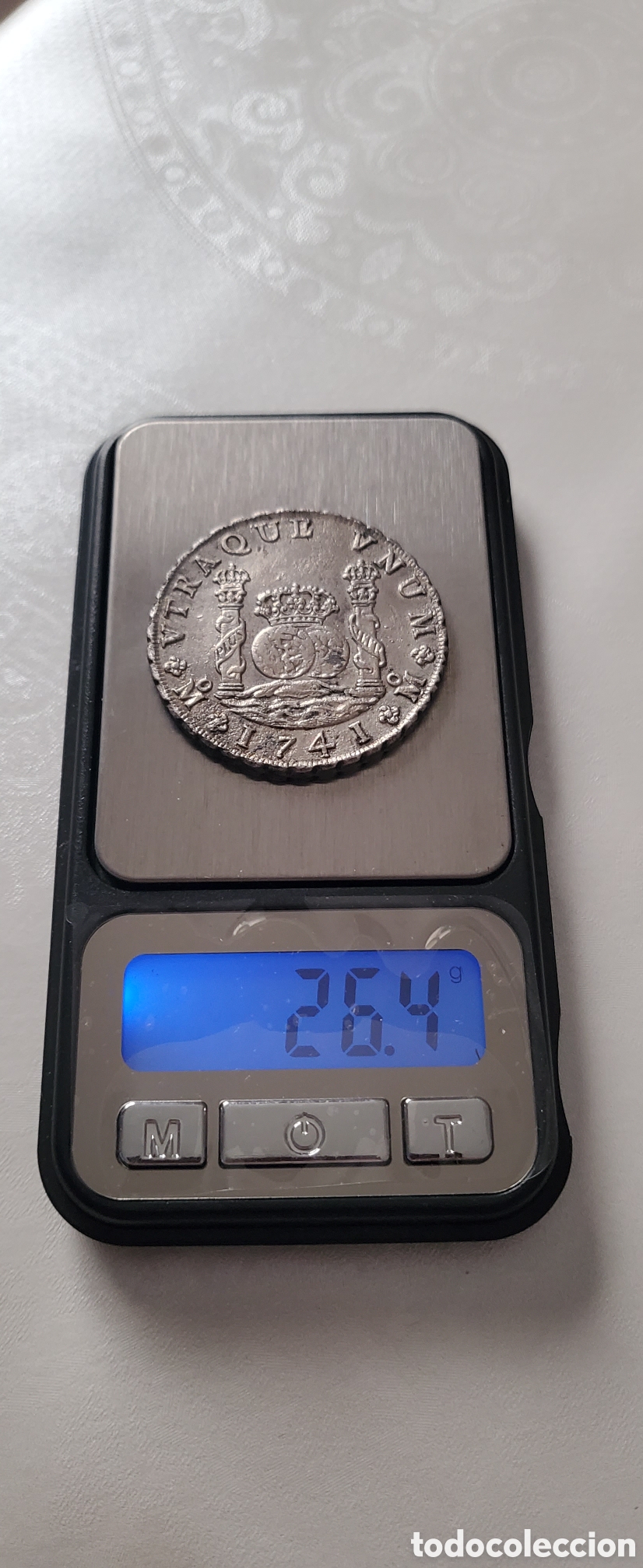 Monedas de Espa&ntilde;a: **Felipe V columnario 1741 SC de pecio - Foto 6