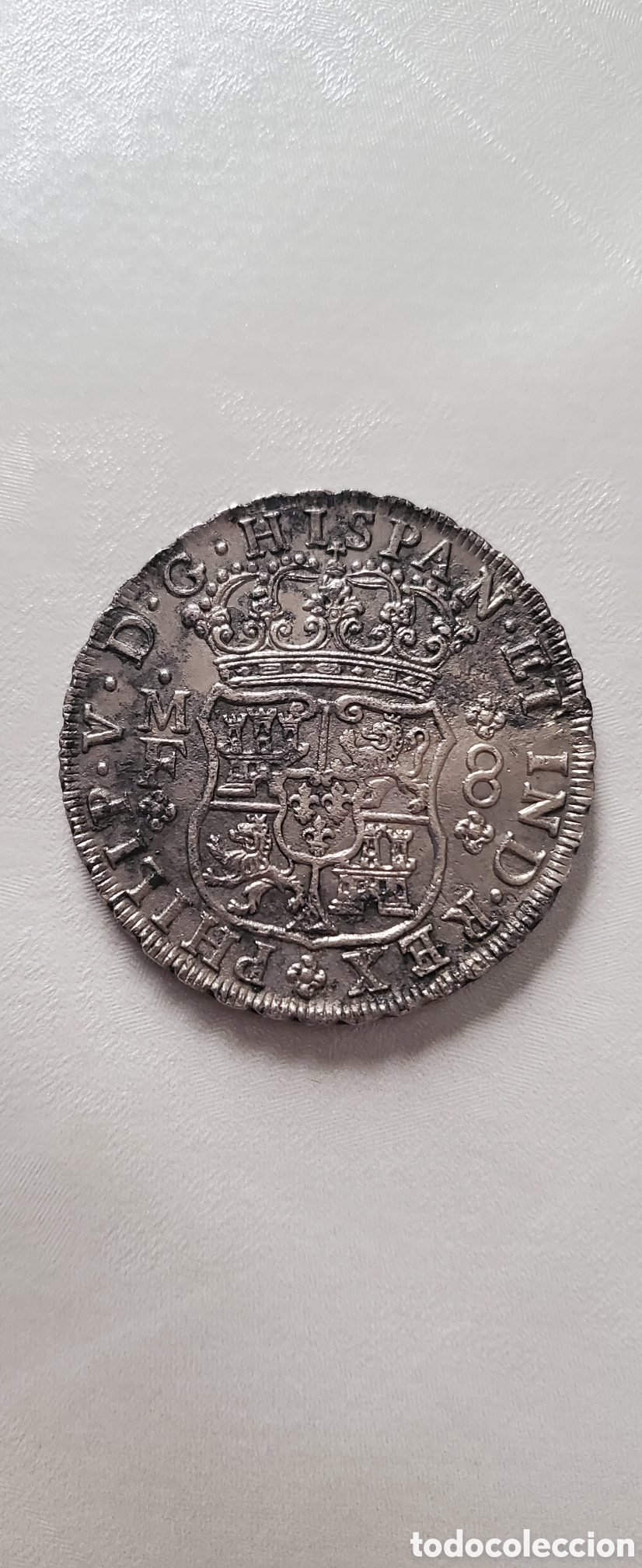 Monedas de Espa&ntilde;a: **Felipe V columnario 1741 SC de pecio - Foto 9