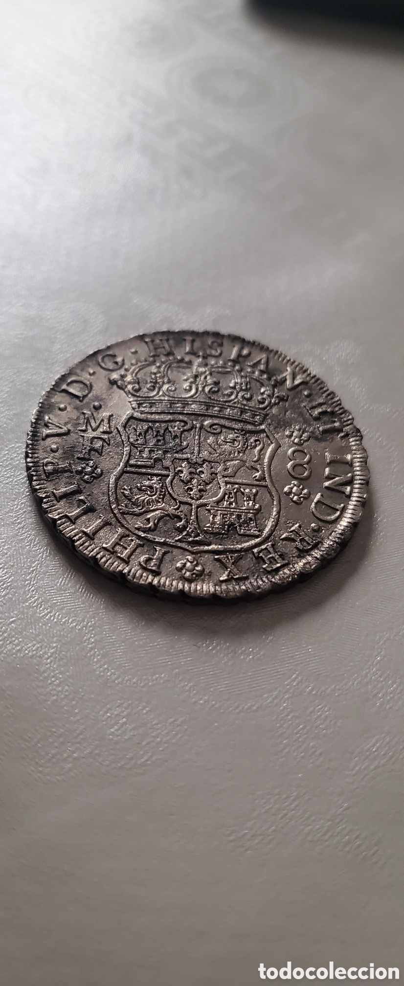 Monedas de Espa&ntilde;a: **Felipe V columnario 1741 SC de pecio - Foto 10