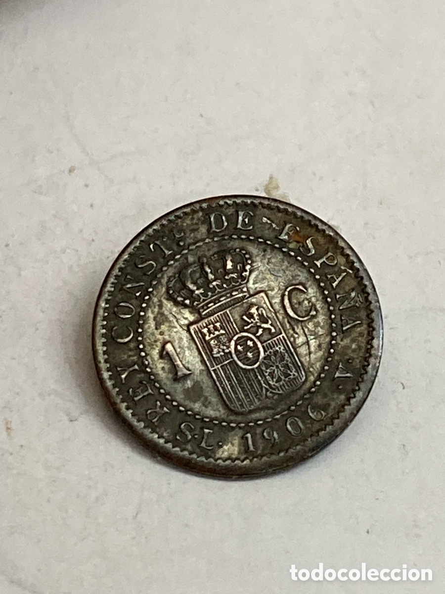 Monedas de Espa&ntilde;a: Moneda de 1 peseta 1906 V59 - Foto 1