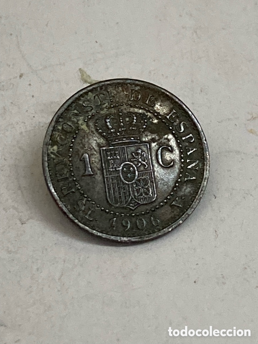 Monedas de Espa&ntilde;a: Moneda de 1 c&eacute;ntimos 1906 - Foto 1