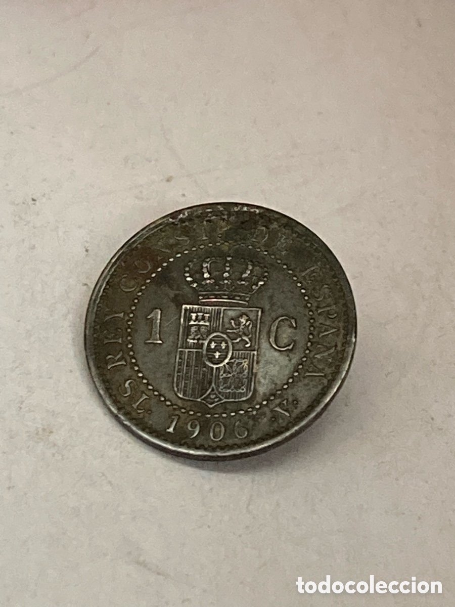 Monedas de Espa&ntilde;a: Moneda 1 c&eacute;ntimo 1906 L59 - Foto 1