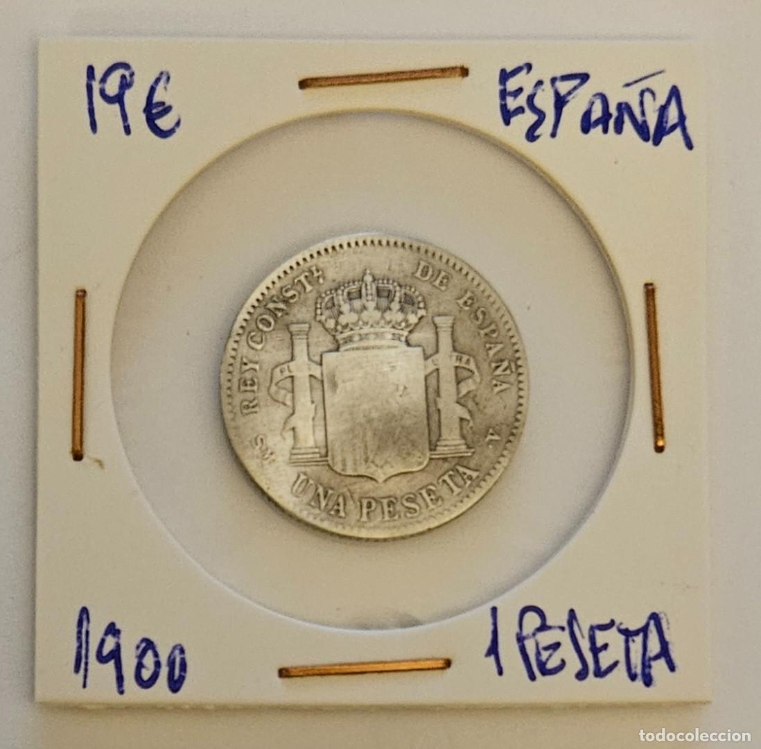 Monedas de Espa&ntilde;a: MONEDA DE ESPA&Ntilde;A 1900 &rdquo;1 PESETA&rdquo; PLATA - Foto 1