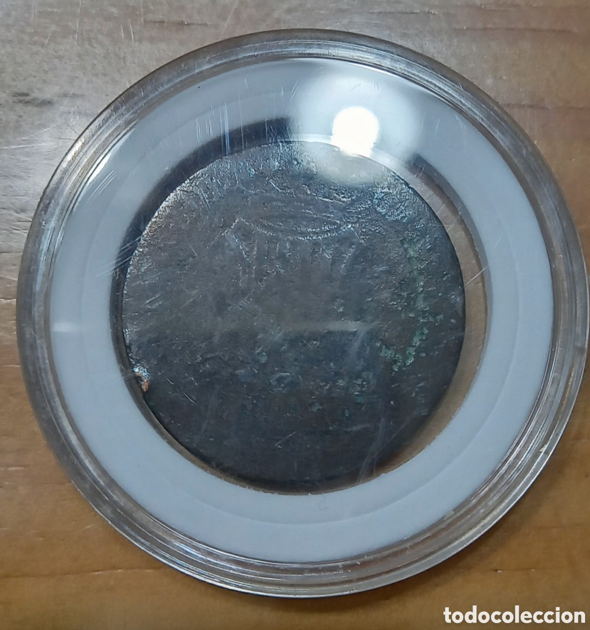 Monedas de Espa&ntilde;a: Moneda de 6 cuartos 1841 Isabel II Catalu&ntilde;a - Foto 6