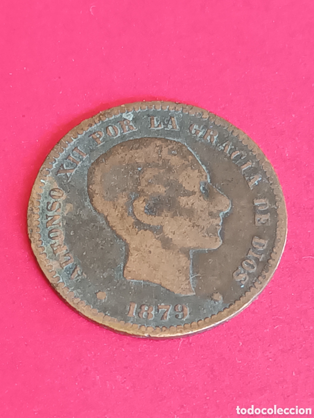 Monedas de Espa&ntilde;a: ALFONSO XII. 5 C&Eacute;NTIMOS DE 1879. - Foto 1