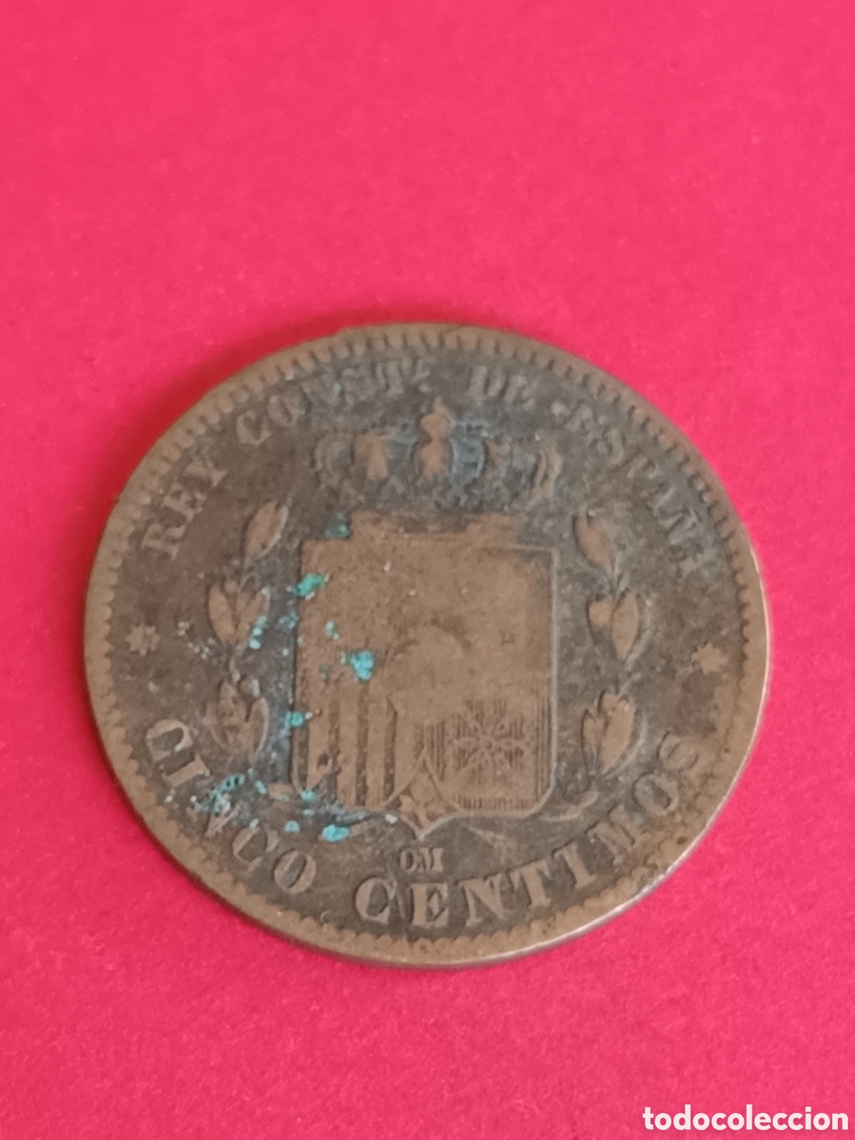 Monedas de Espa&ntilde;a: ALFONSO XII. 5 C&Eacute;NTIMOS DE 1879. - Foto 2