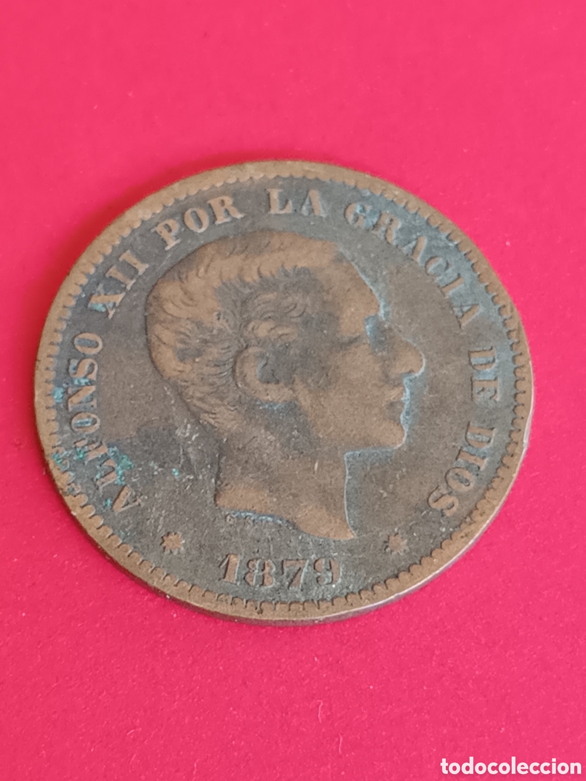 Monedas de Espa&ntilde;a: ALFONSO XII. 5 C&Eacute;NTIMOS DE 1879. - Foto 1