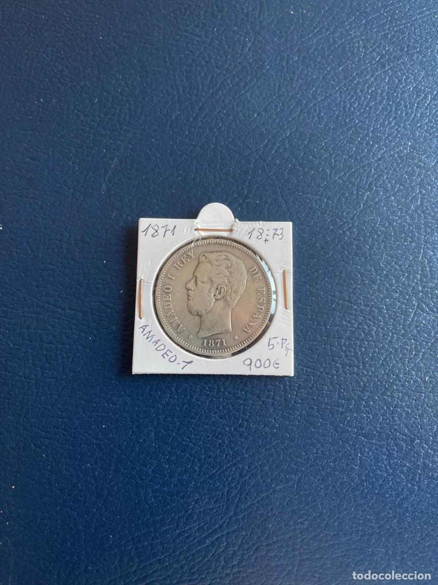 Monedas de Espa&ntilde;a: Amadeo I de Espa&ntilde;a a&ntilde;o 1871 - Foto 1