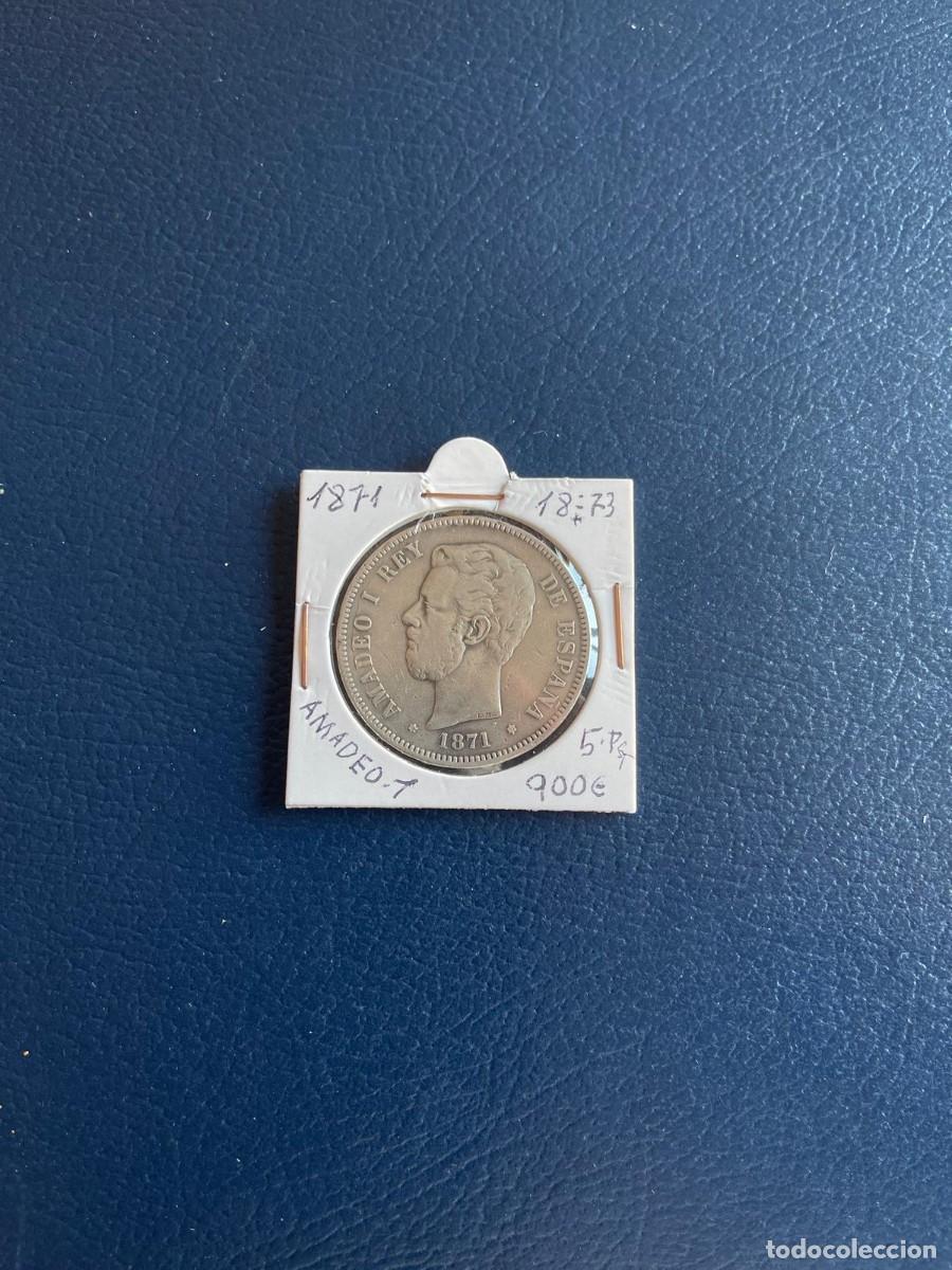Monedas de Espa&ntilde;a: Amadeo I de Espa&ntilde;a a&ntilde;o 1871 - Foto 2