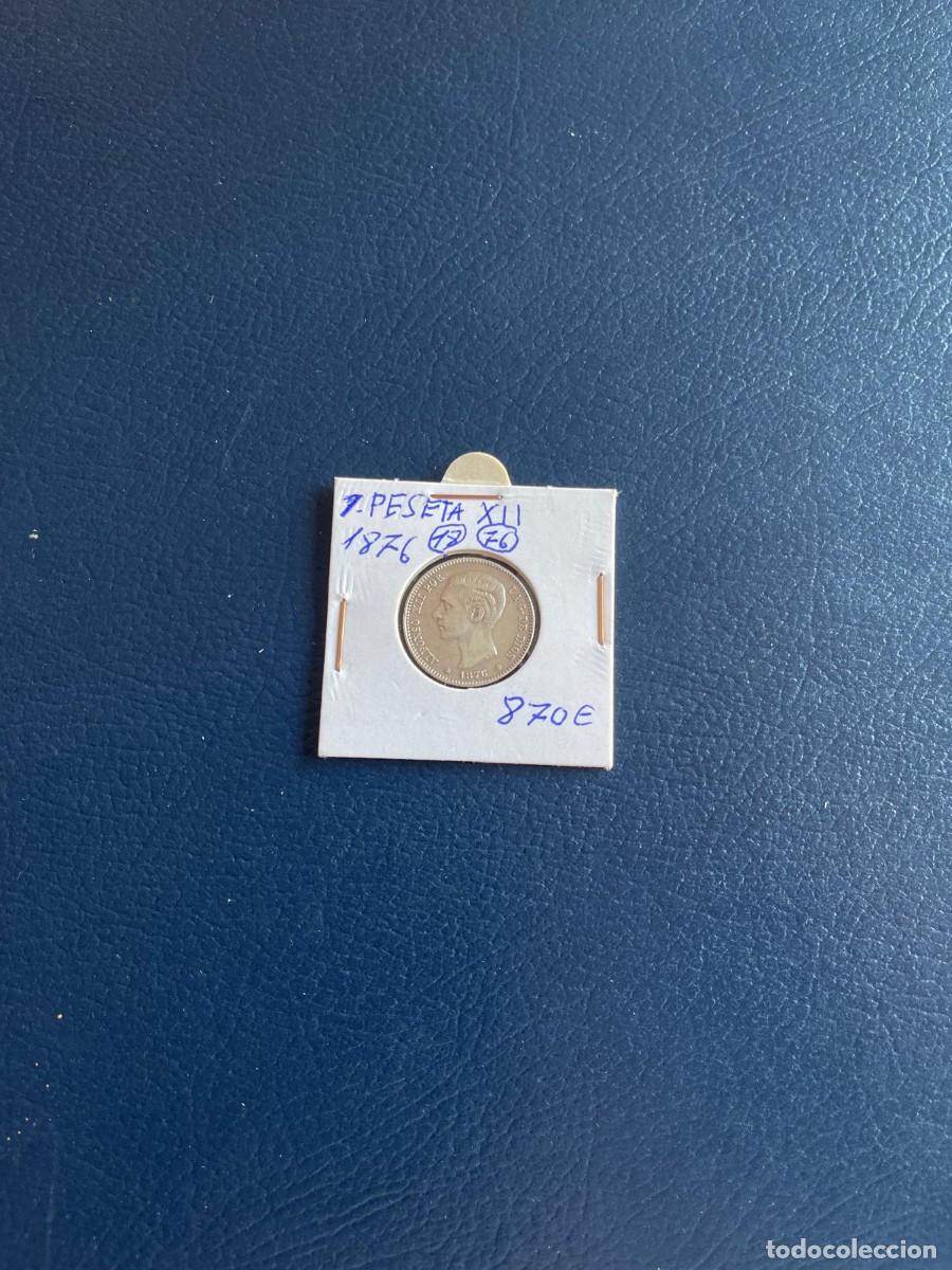 Monedas de Espa&ntilde;a: 1 Peseta de Alfonso XII de 1876 - Foto 1