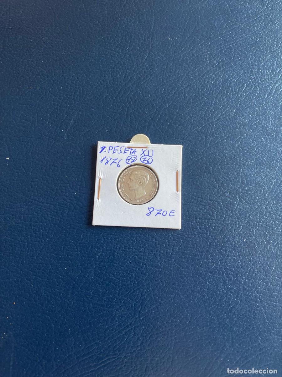 Monedas de Espa&ntilde;a: 1 Peseta de Alfonso XII de 1876 - Foto 2