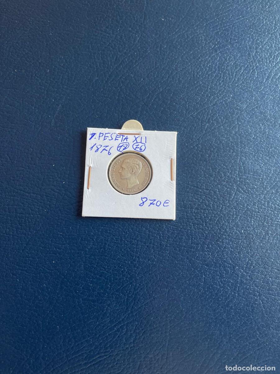 Monedas de Espa&ntilde;a: 1 Peseta de Alfonso XII de 1876 - Foto 4