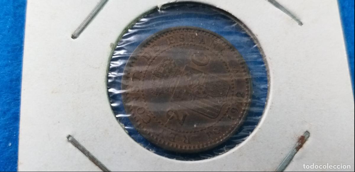 Monedas de Espa&ntilde;a: MONEDA DE 2 C&Eacute;NTIMOS. A&ntilde;o 1912. ALFONSO XIII - Foto 2