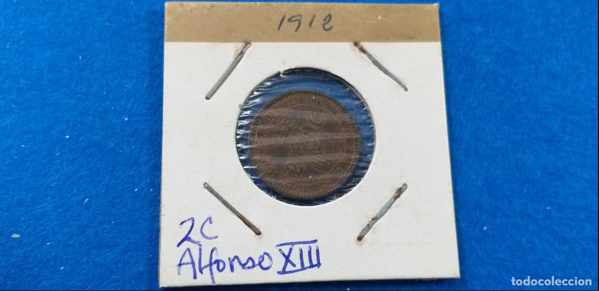 Monedas de Espa&ntilde;a: MONEDA DE 2 C&Eacute;NTIMOS. A&ntilde;o 1912. ALFONSO XIII - Foto 1