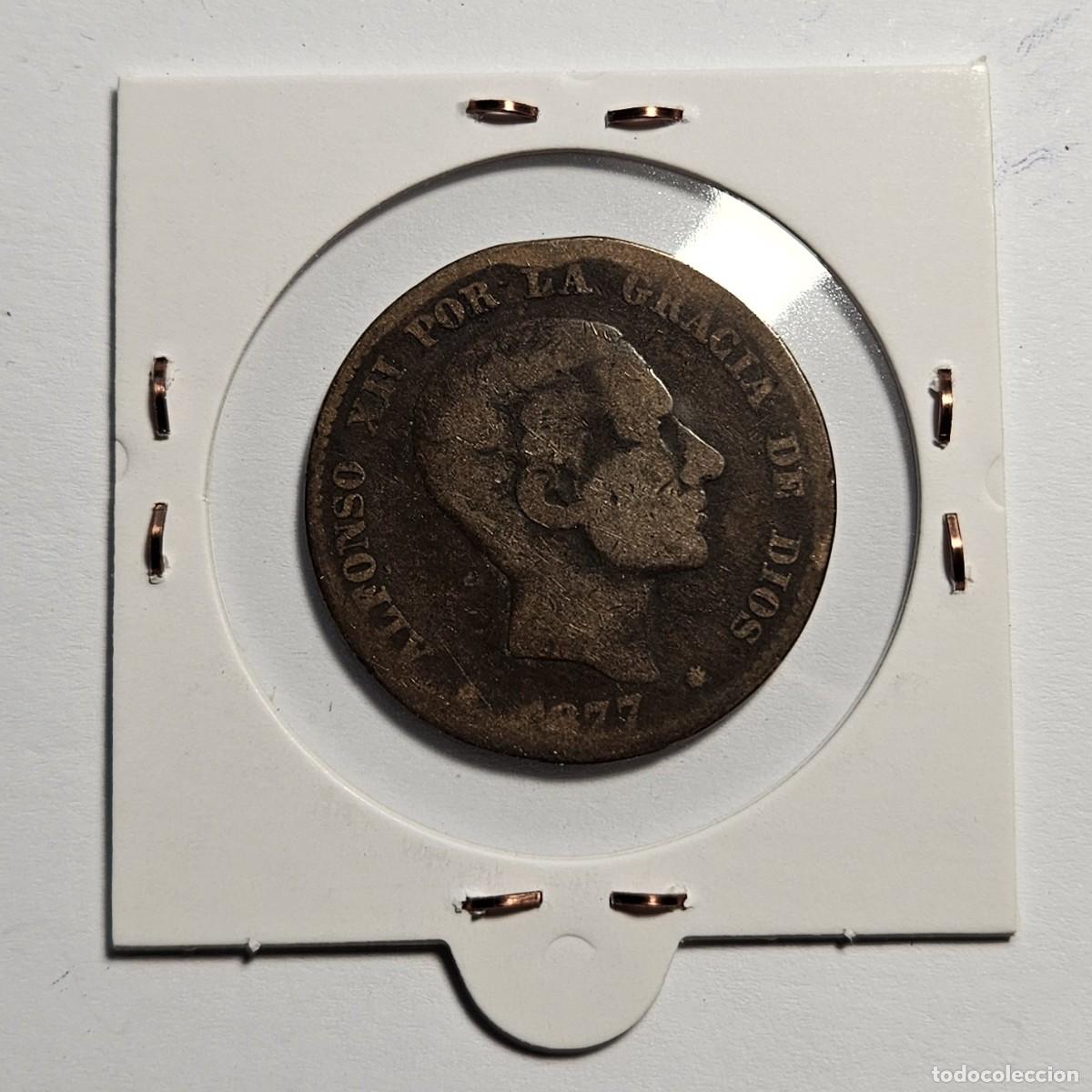 Monedas de Espa&ntilde;a: MONEDA DE ESPA&Ntilde;A 1877 &rdquo;10 CENTIMOS&rdquo; - Foto 2