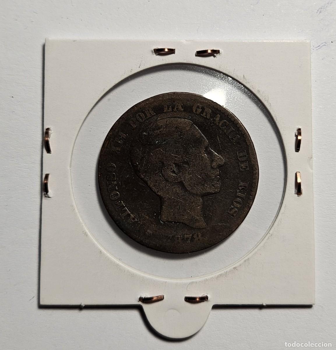 Monedas de Espa&ntilde;a: MONEDA DE ESPA&Ntilde;A 1879 &rdquo;10 CENTIMOS&rdquo; - Foto 2