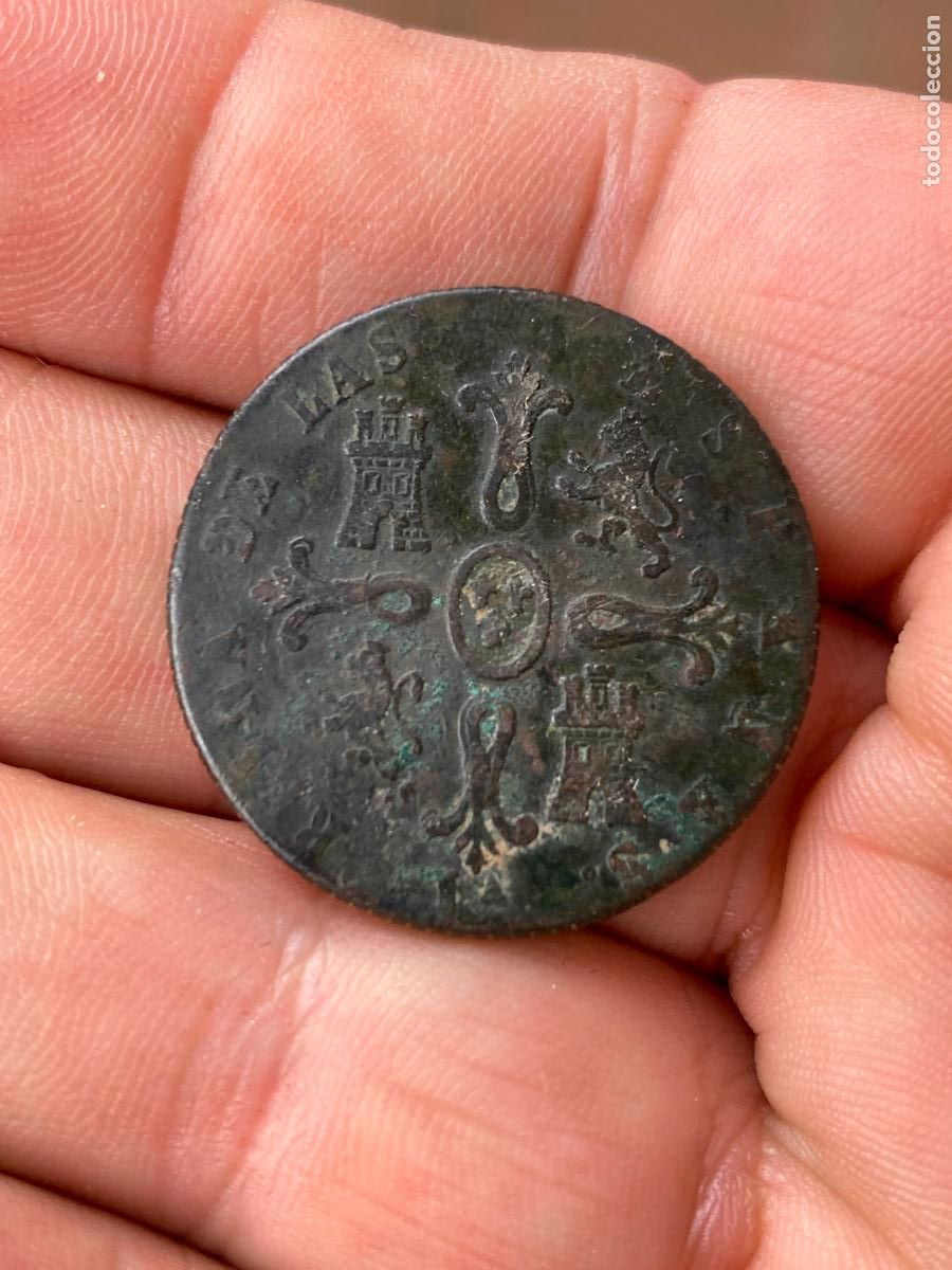 Monedas de Espa&ntilde;a: 8 MARAVEDIS ISABEL II 1848 JUBIA - Foto 2