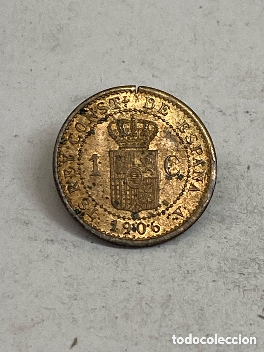 Monedas de Espa&ntilde;a: Moneda 1 c&eacute;ntimo 1906 X36 - Foto 1