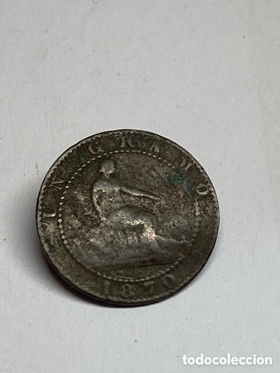 Monedas de Espa&ntilde;a: Moneda 1 c&eacute;ntimo 1870 V28 - Foto 1