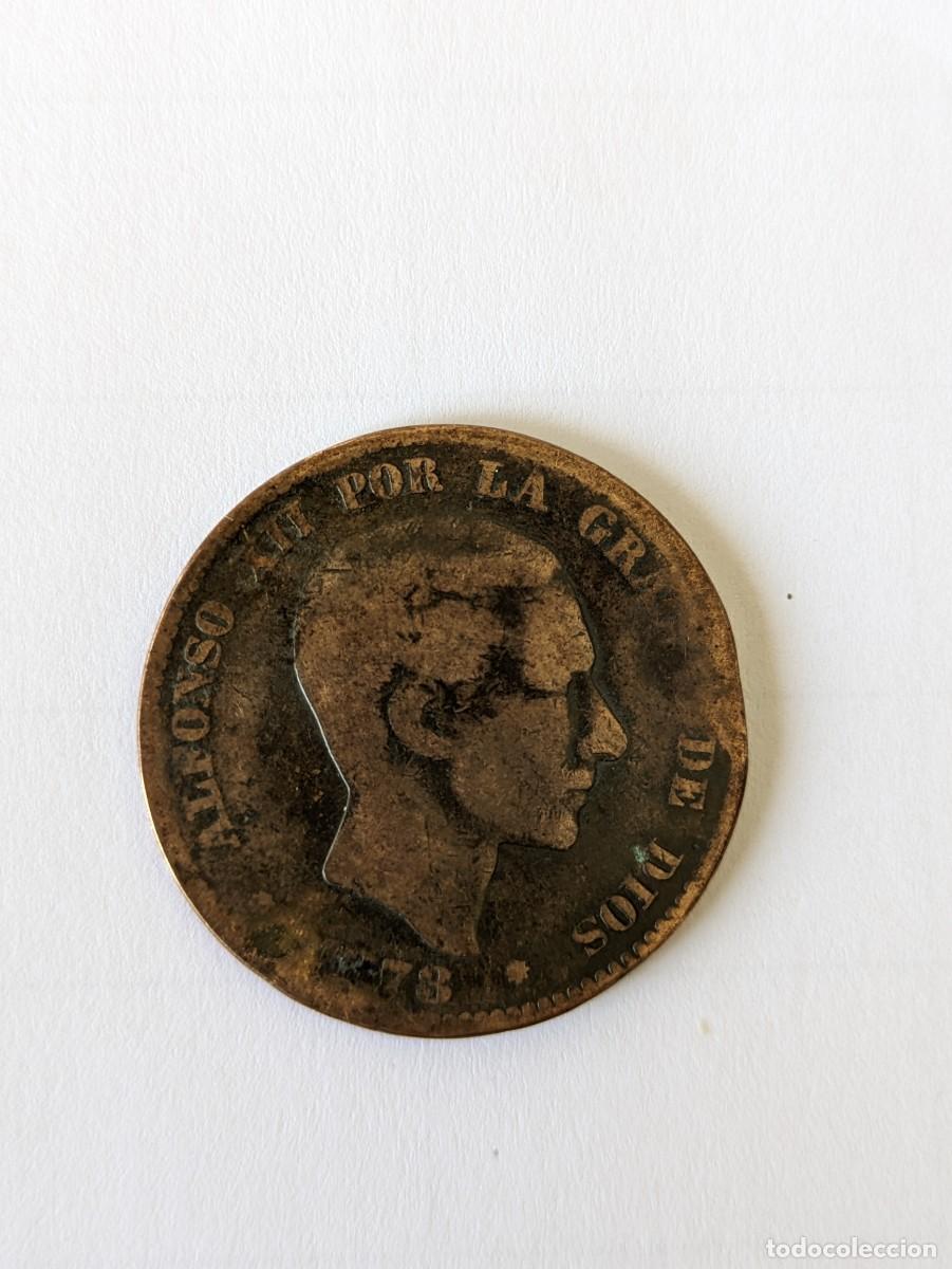 Monedas de Espa&ntilde;a: Moneda 10 centimos Alfonso XII 1878 - Foto 1