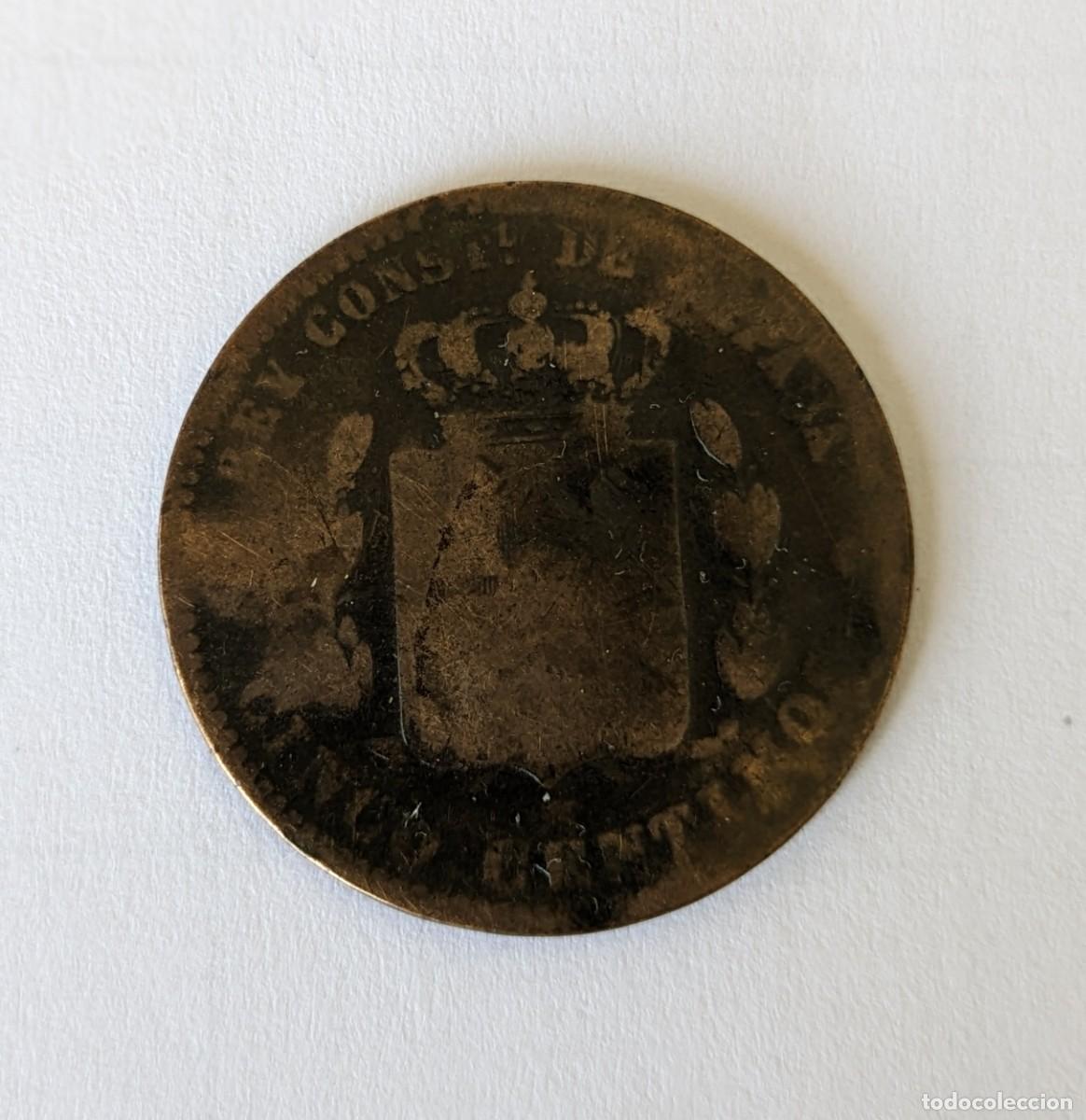 Monedas de Espa&ntilde;a: Moneda 5 c&eacute;ntimos Alfonso XII 1879 - Foto 2
