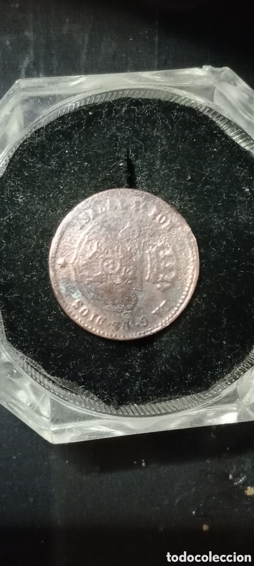 Monedas de Espa&ntilde;a: D&eacute;cima de Real.Isabel II..a&ntilde;o 1853.Espa&ntilde;a. - Foto 2