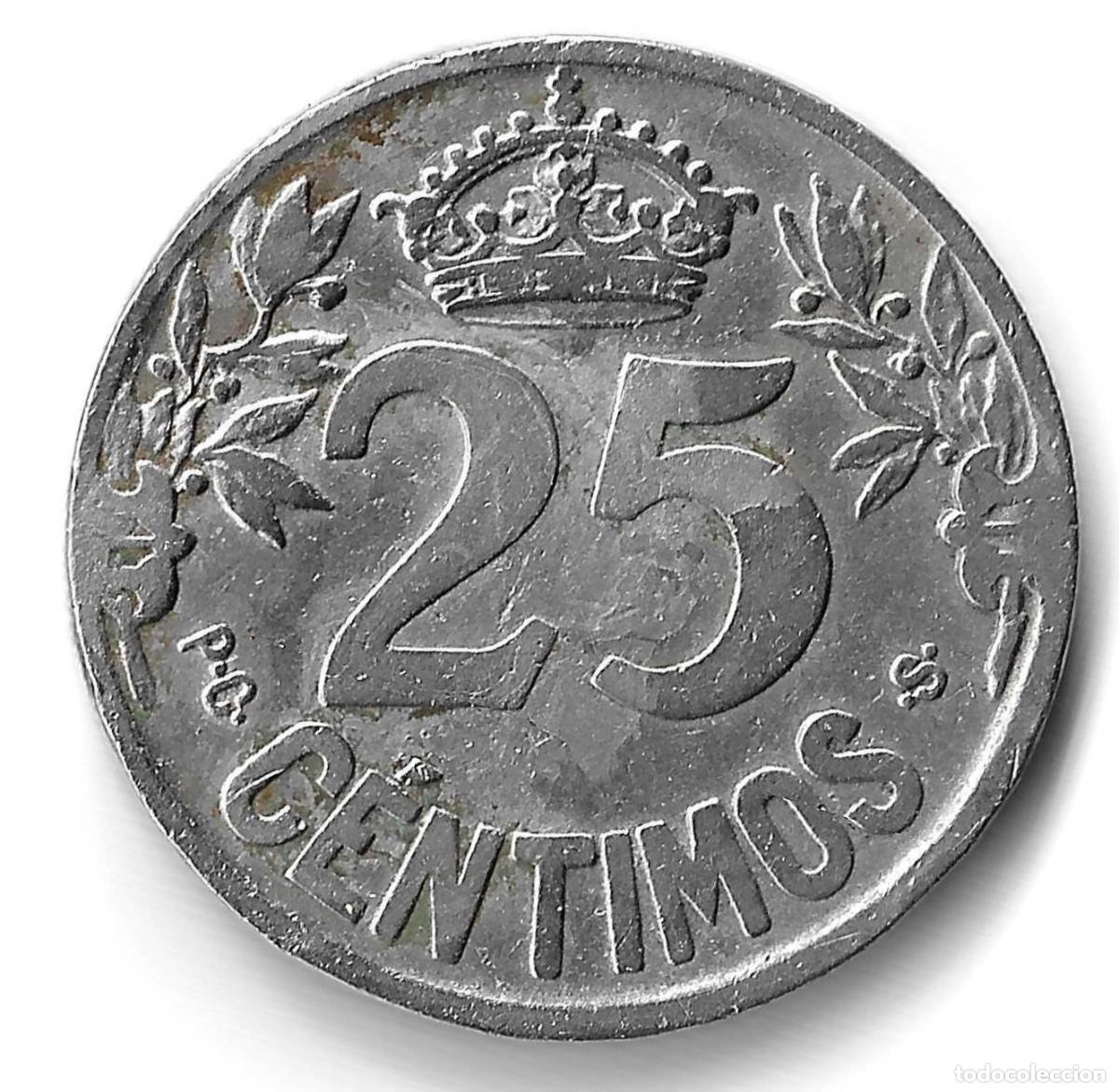 Monedas de Espa&ntilde;a: 25 C&Eacute;NTIMOS. 1925. ESPA&Ntilde;A. KM#740. - Foto 1