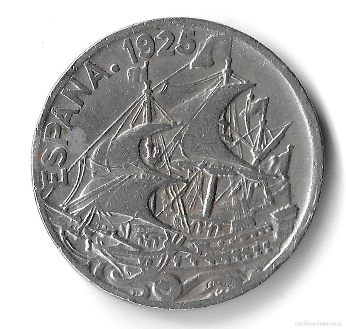 Monedas de Espa&ntilde;a: 25 C&Eacute;NTIMOS. 1925. ESPA&Ntilde;A. KM#740. - Foto 2