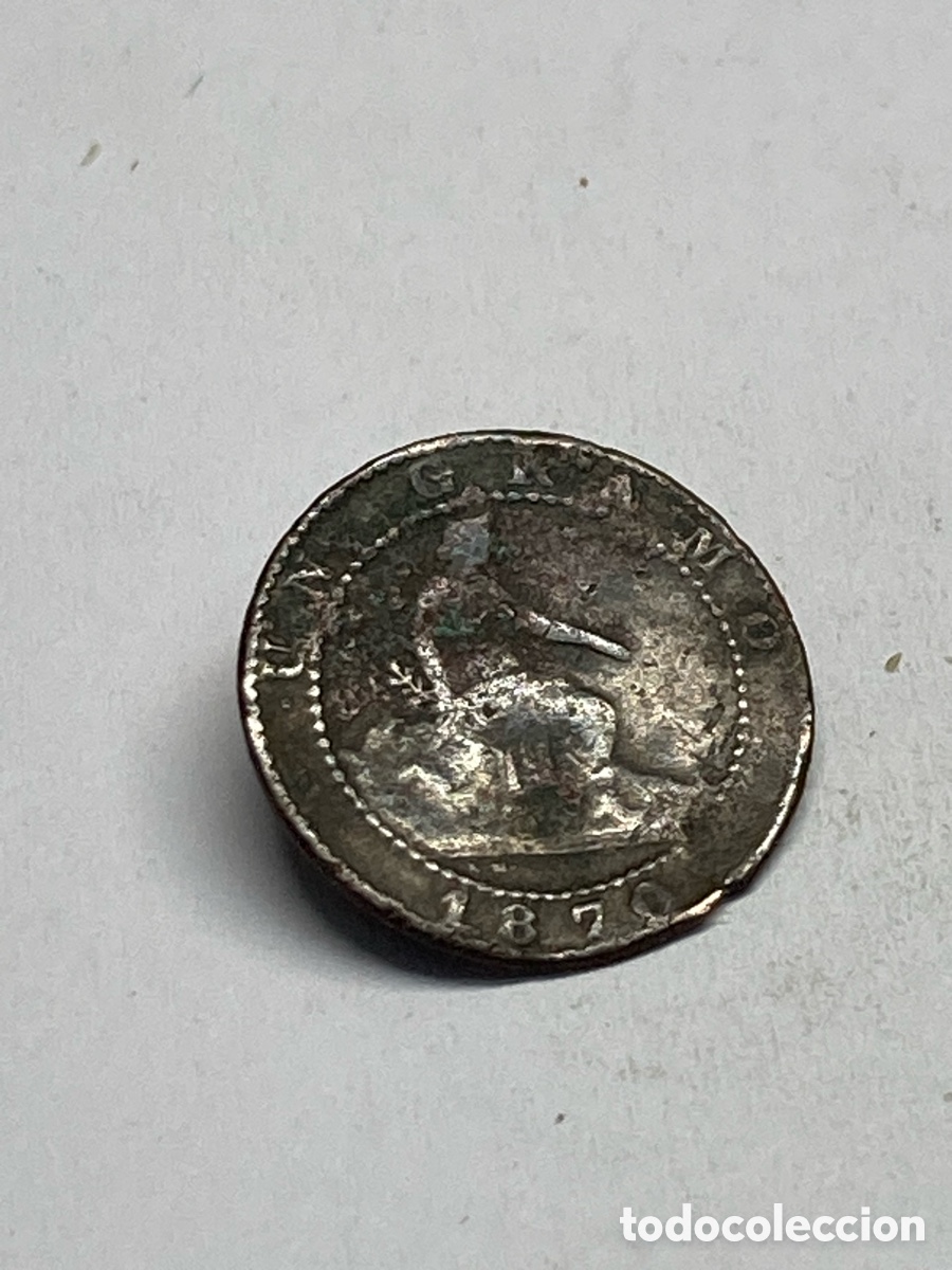 Monedas de Espa&ntilde;a: Moneda un c&eacute;ntimo 1870 L62 - Foto 1
