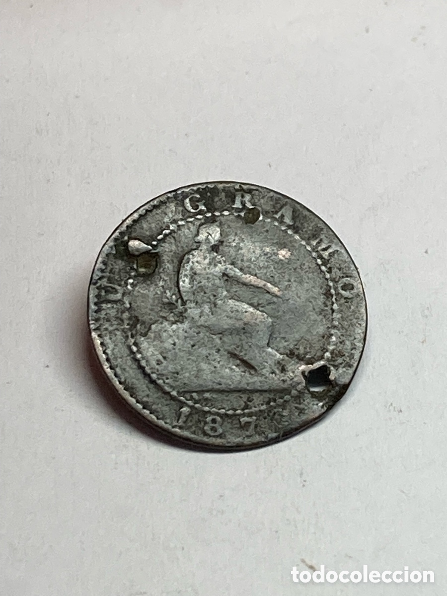 Monedas de Espa&ntilde;a: Moneda 1 c&eacute;ntimo 1870 L62 - Foto 1