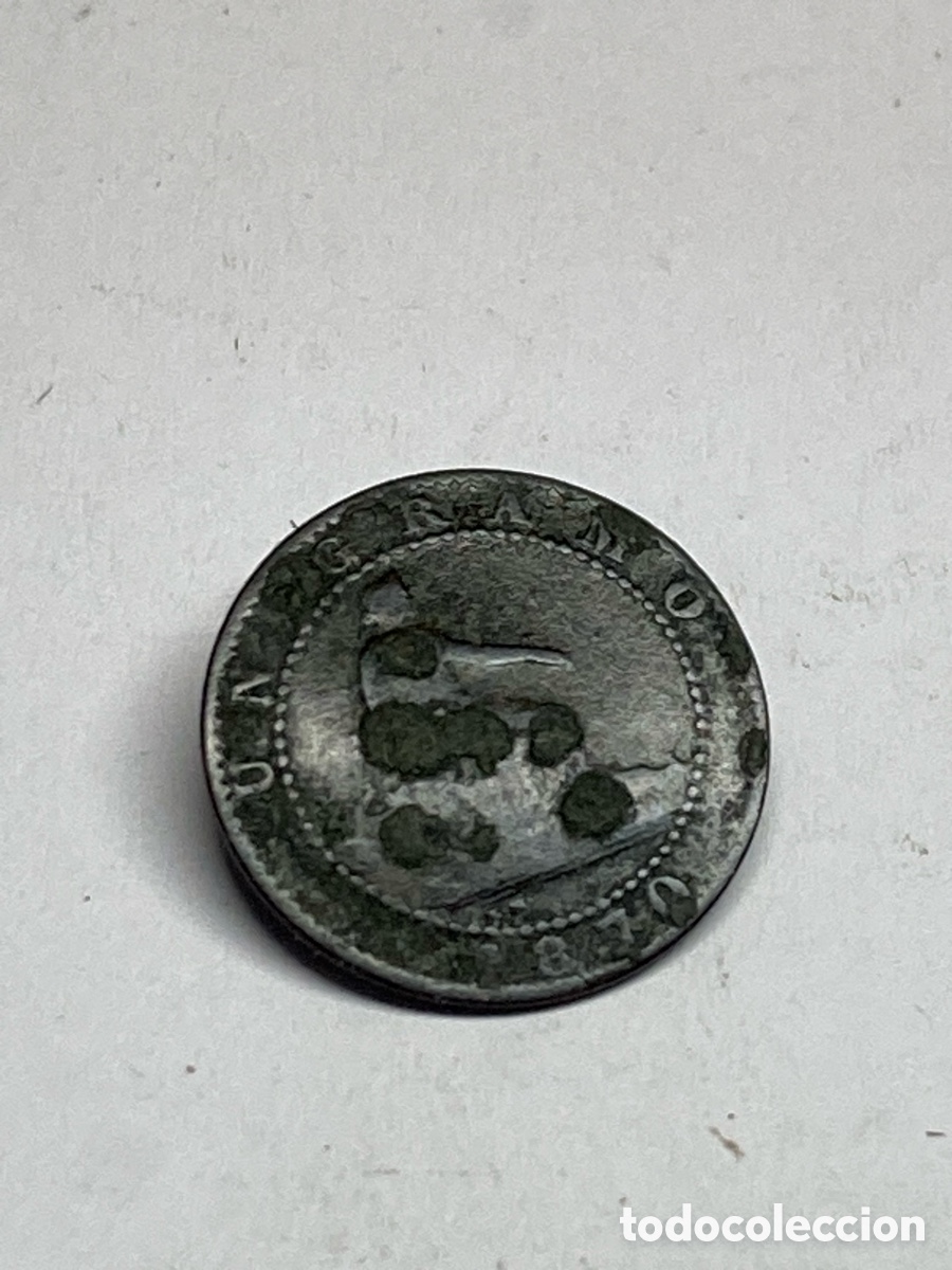Monedas de Espa&ntilde;a: Moneda un c&eacute;ntimo 1870 L62 - Foto 2