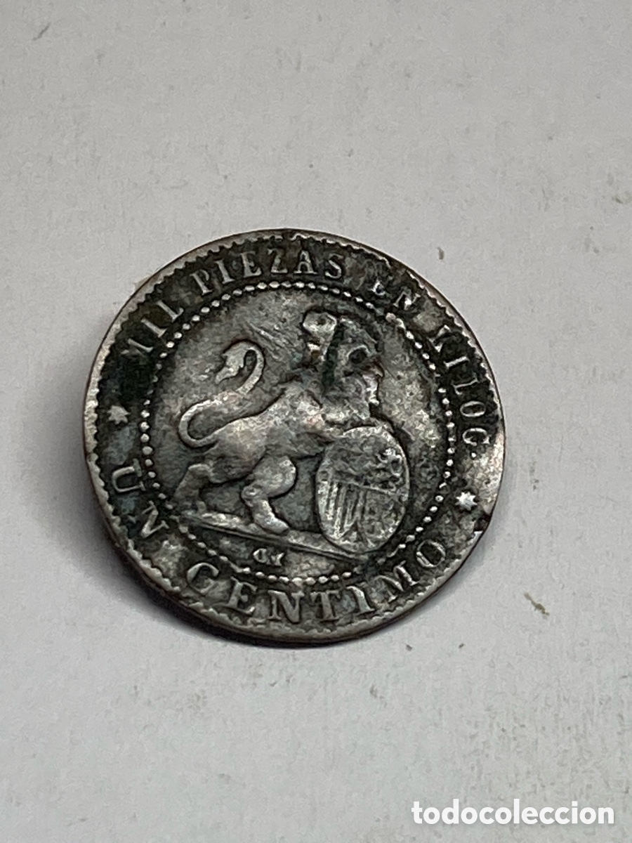 Monedas de Espa&ntilde;a: Moneda un c&eacute;ntimo 1870 L62 - Foto 1