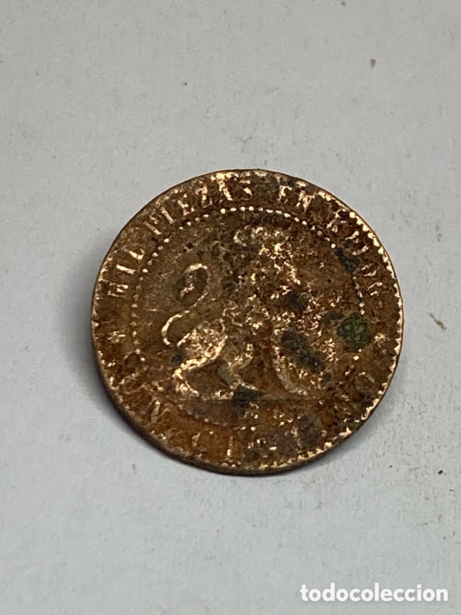 Monedas de Espa&ntilde;a: Moneda 1 c&eacute;ntimo 1870 L63 - Foto 2