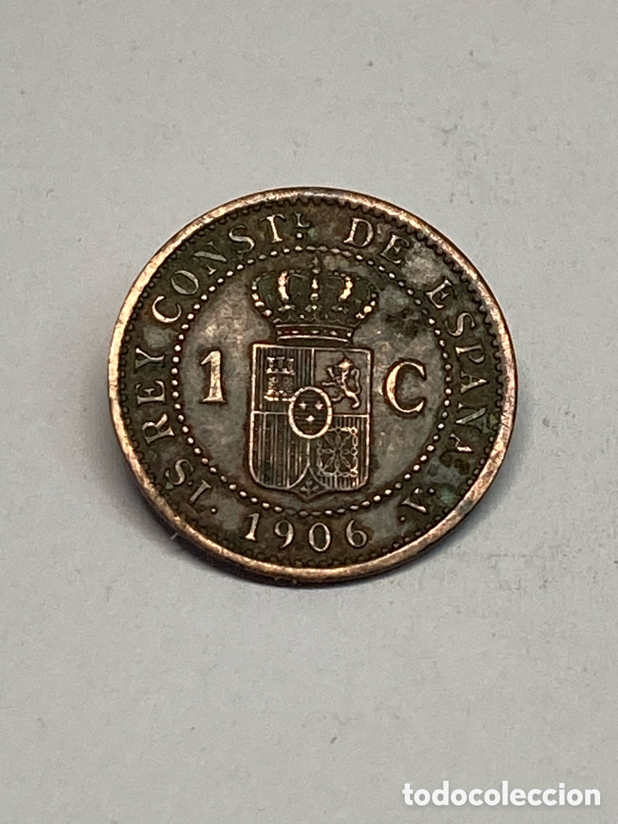 Monedas de Espa&ntilde;a: Moneda 1 c&eacute;ntimo 1906 L63 - Foto 1