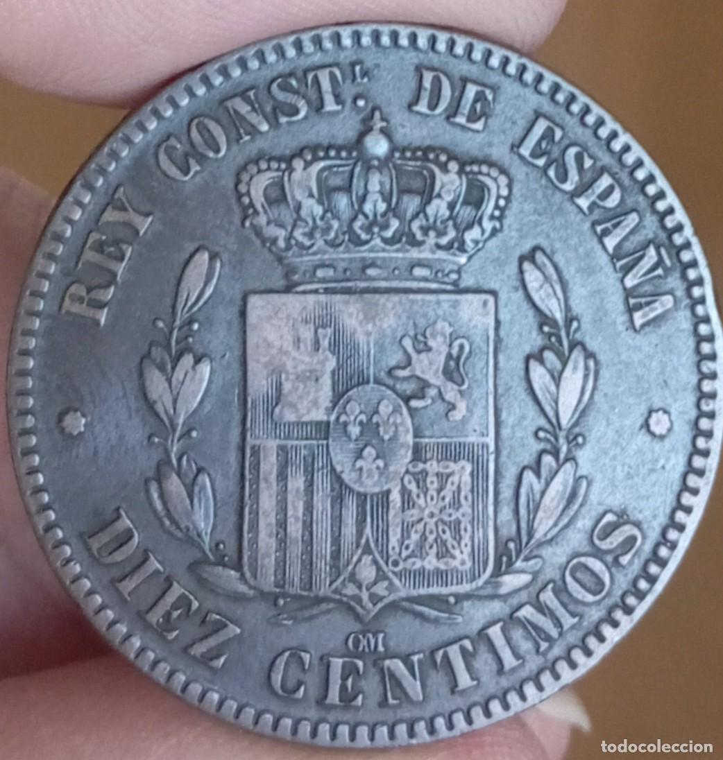 Monedas de Espa&ntilde;a: Alfonso XII 10 c&eacute;ntimos 1879 - Foto 2
