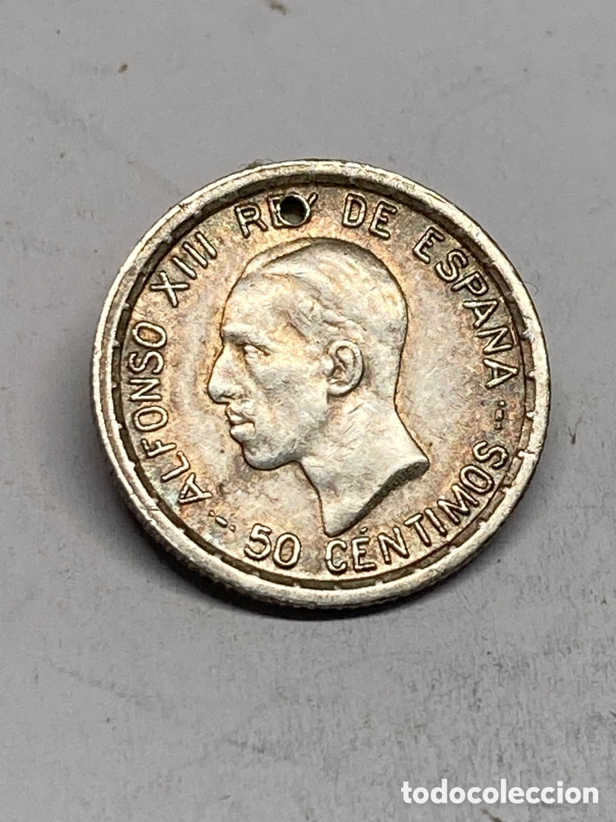 Monedas de Espa&ntilde;a: Moneda de plata 50 c&eacute;ntimos 1926 M26 - Foto 2