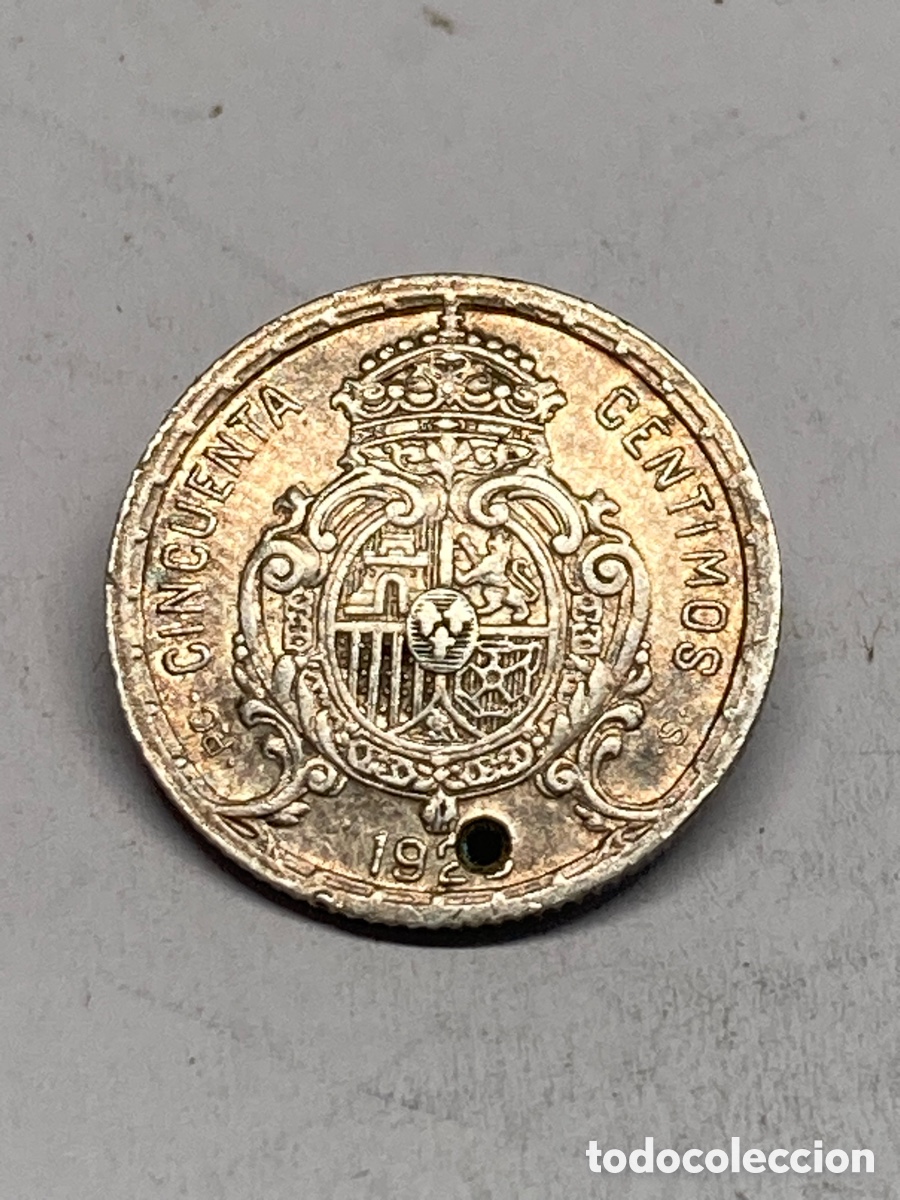 Monedas de Espa&ntilde;a: Moneda de plata 50 c&eacute;ntimos 1926 M26 - Foto 1